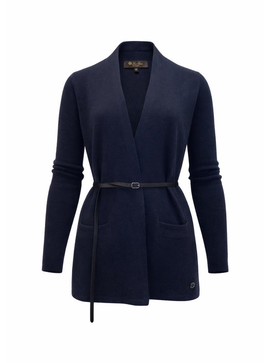 Navy cashmere cardigan