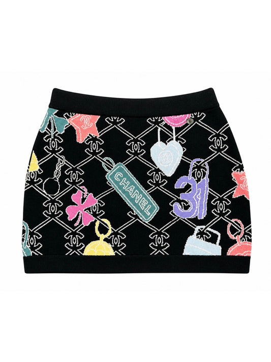 Cachemire mini skirt