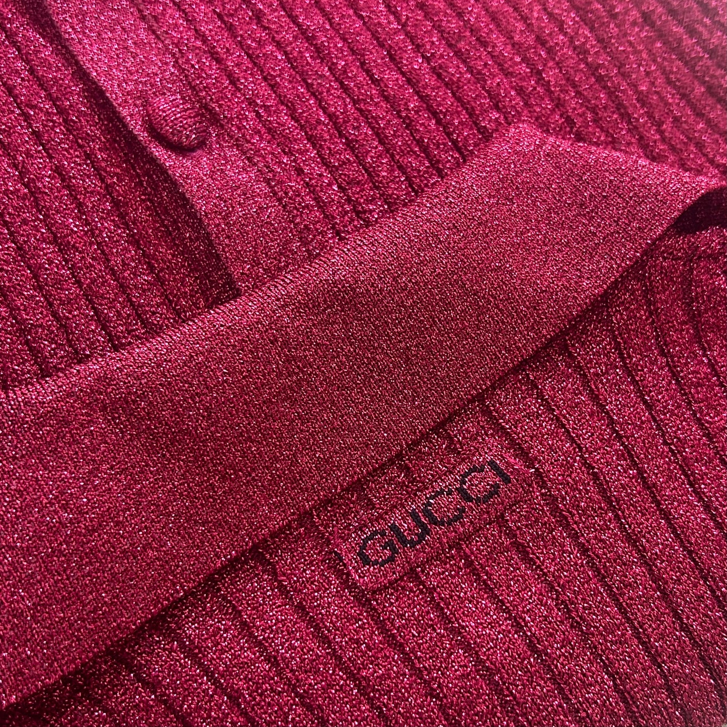 Fuchsia iridescent cropped top