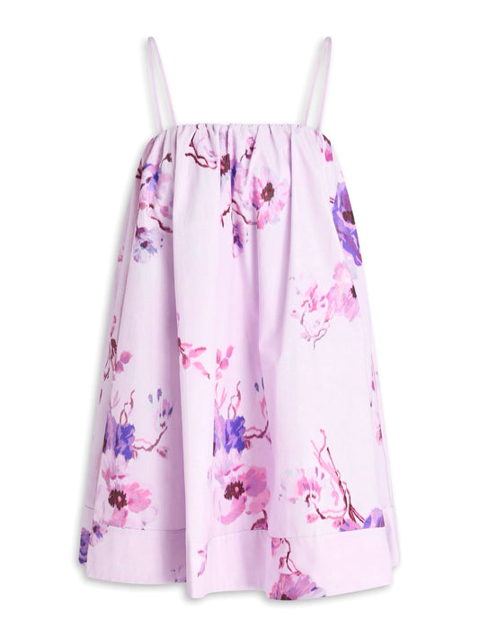 Purple floral dress