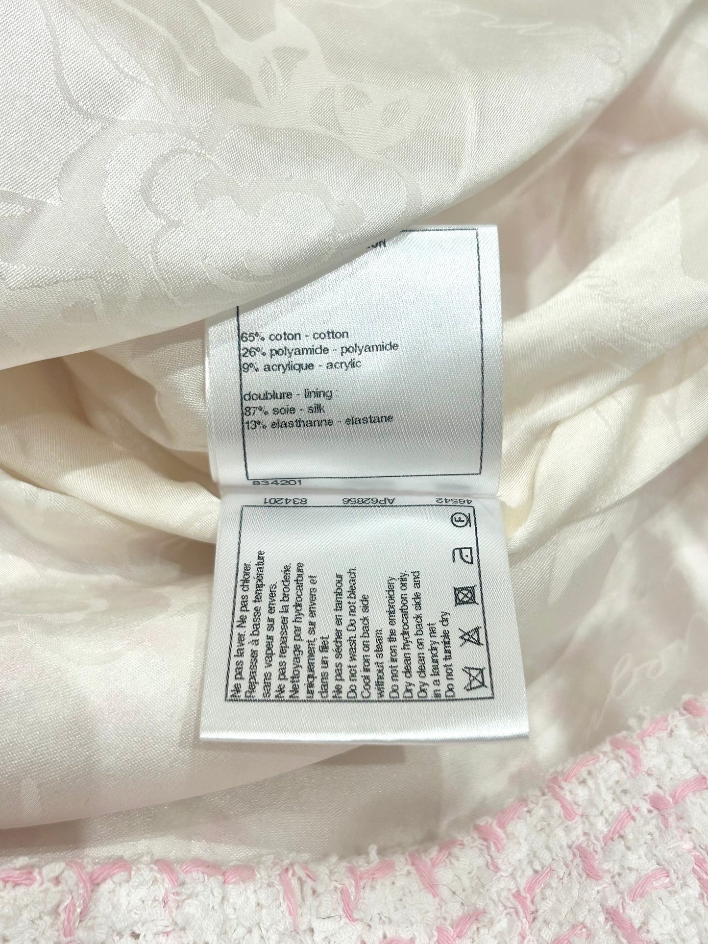 Pink tweed La Pausa dress