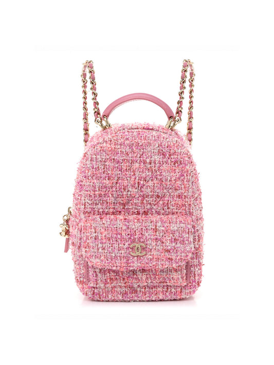 Mini tweed backpack