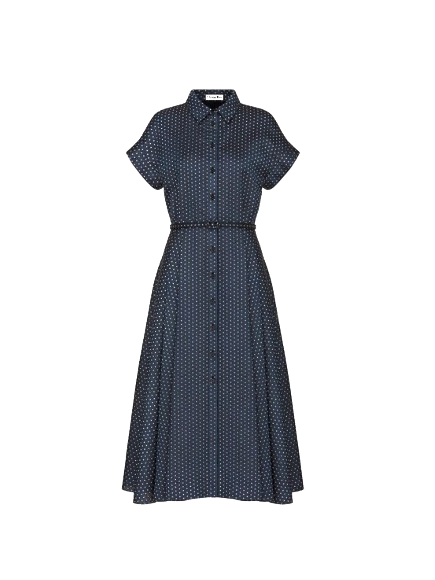 Polka navy dress