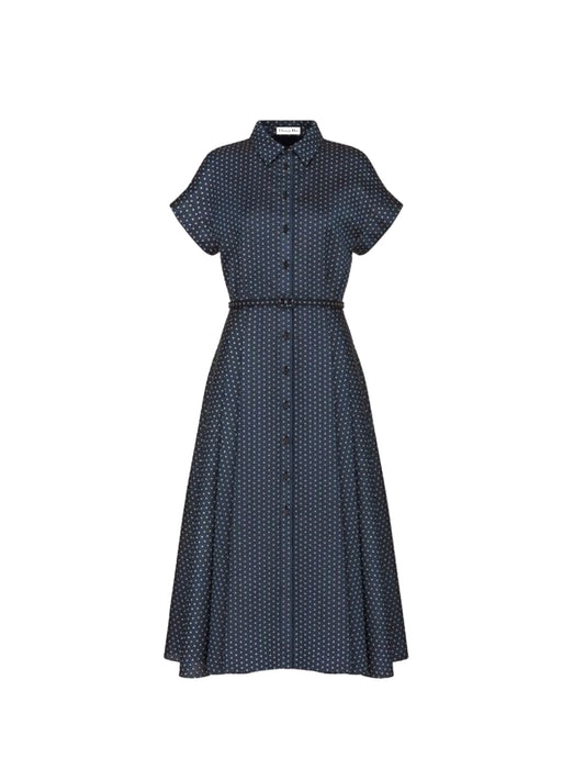 Polka navy dress