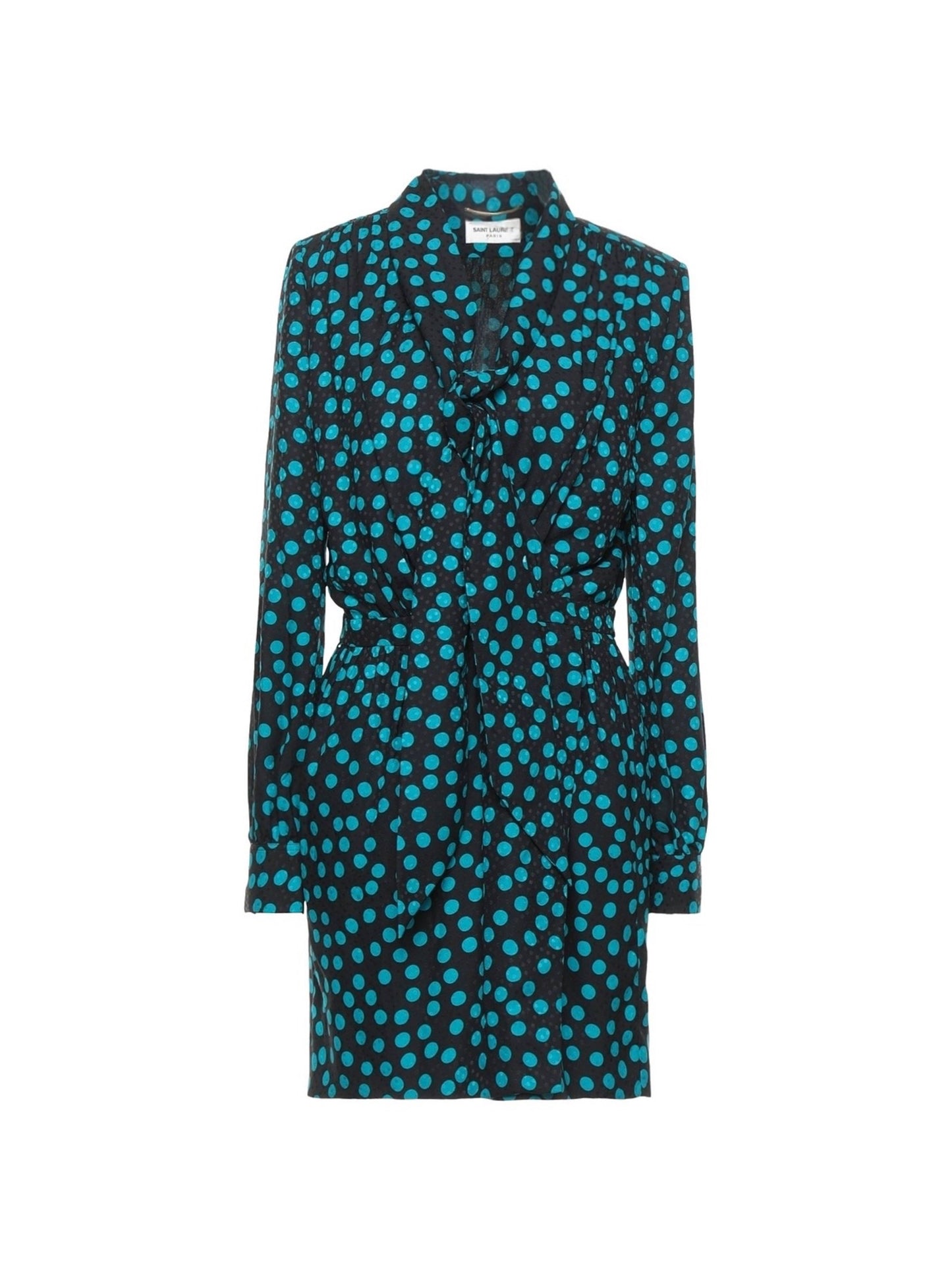 Polka wrap dress