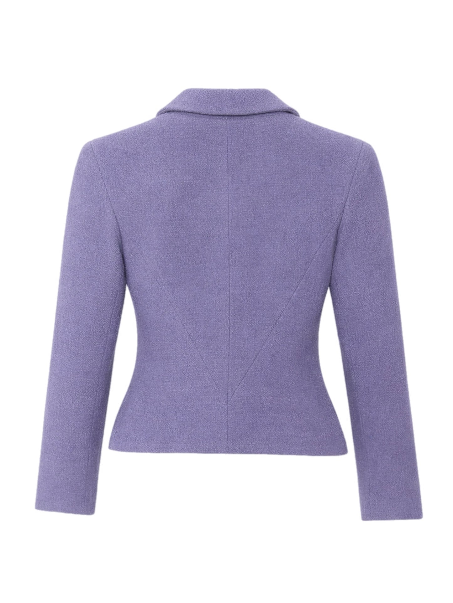 Purple tweed suit