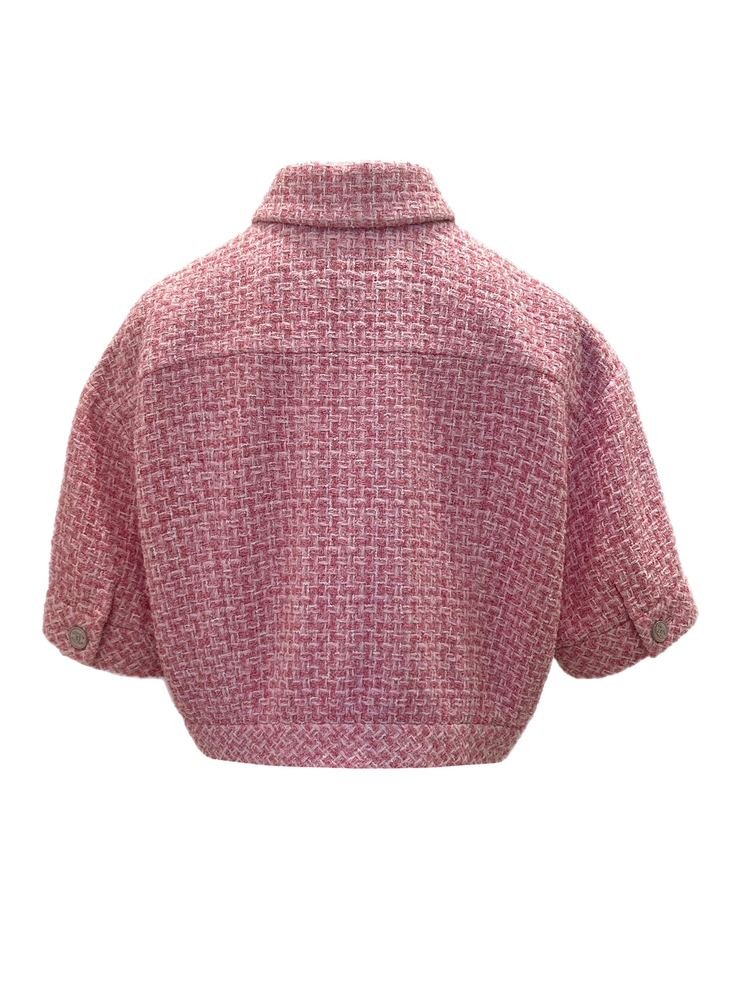 Pink tweed jacket