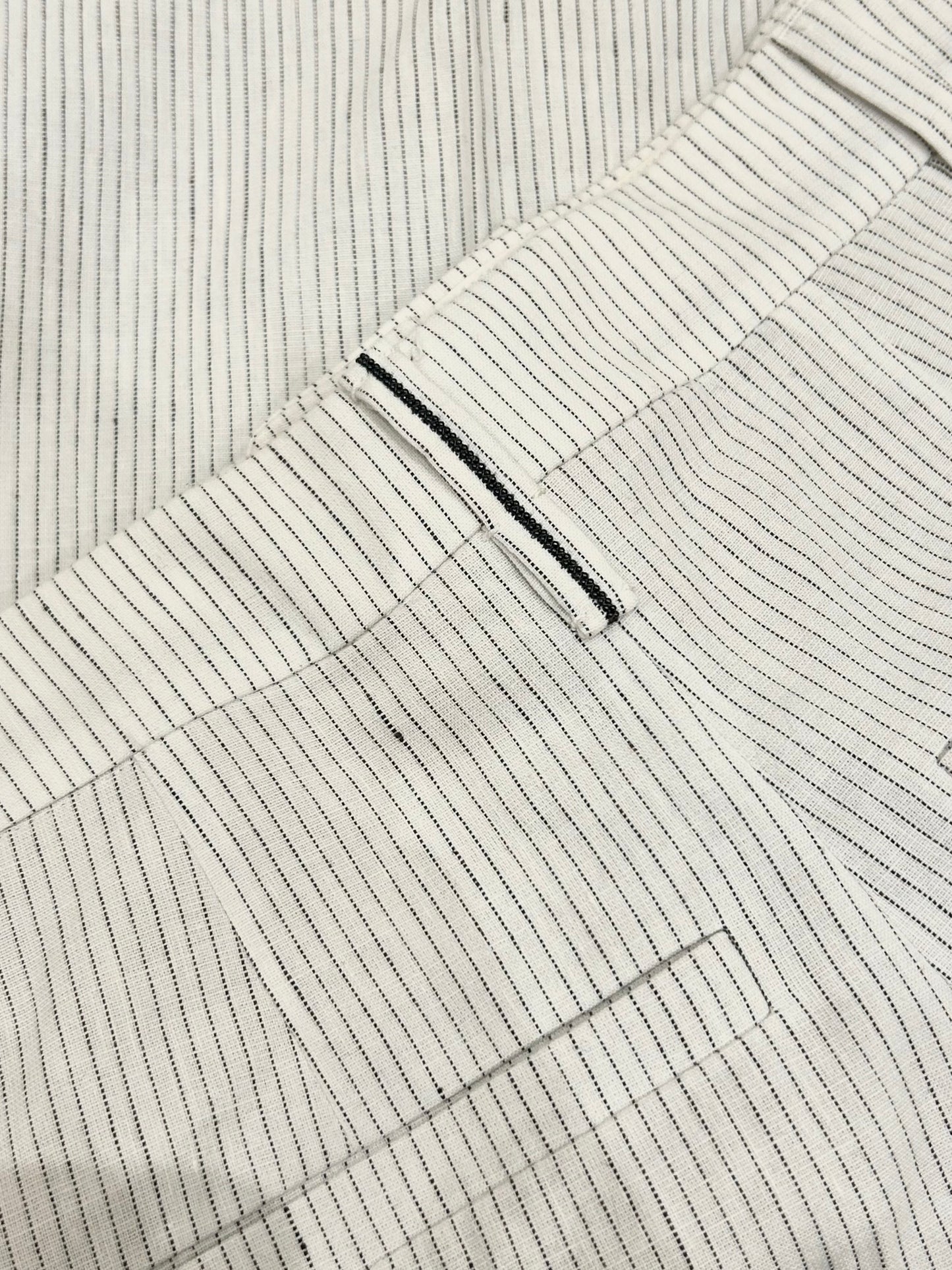 Three-piece pinstripes suit