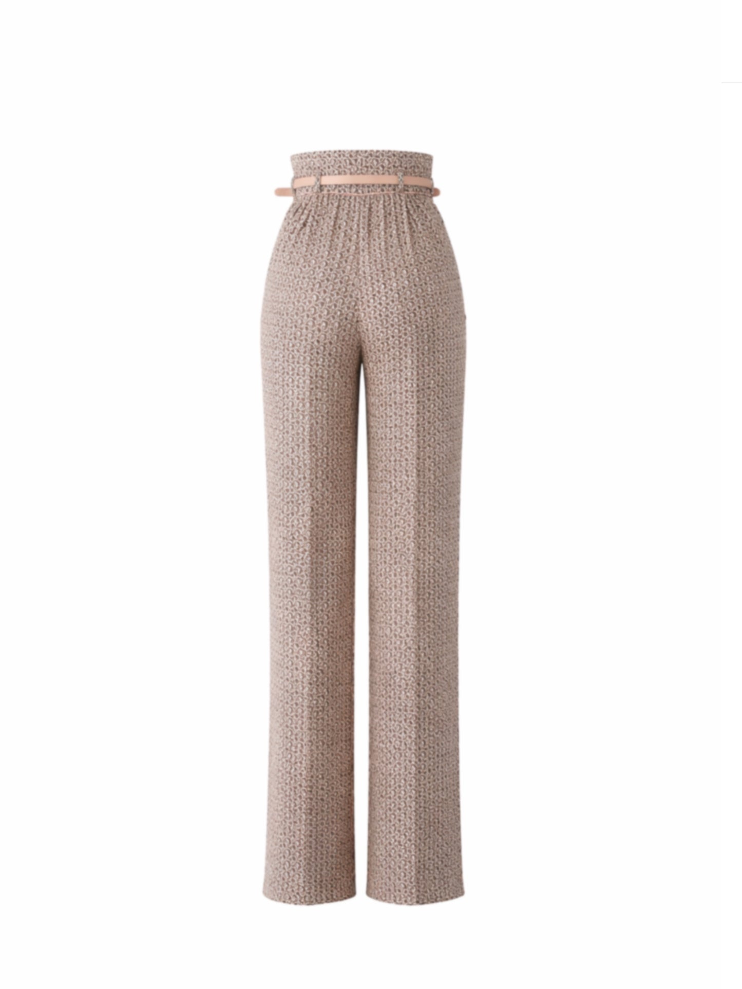 Silk belted pants