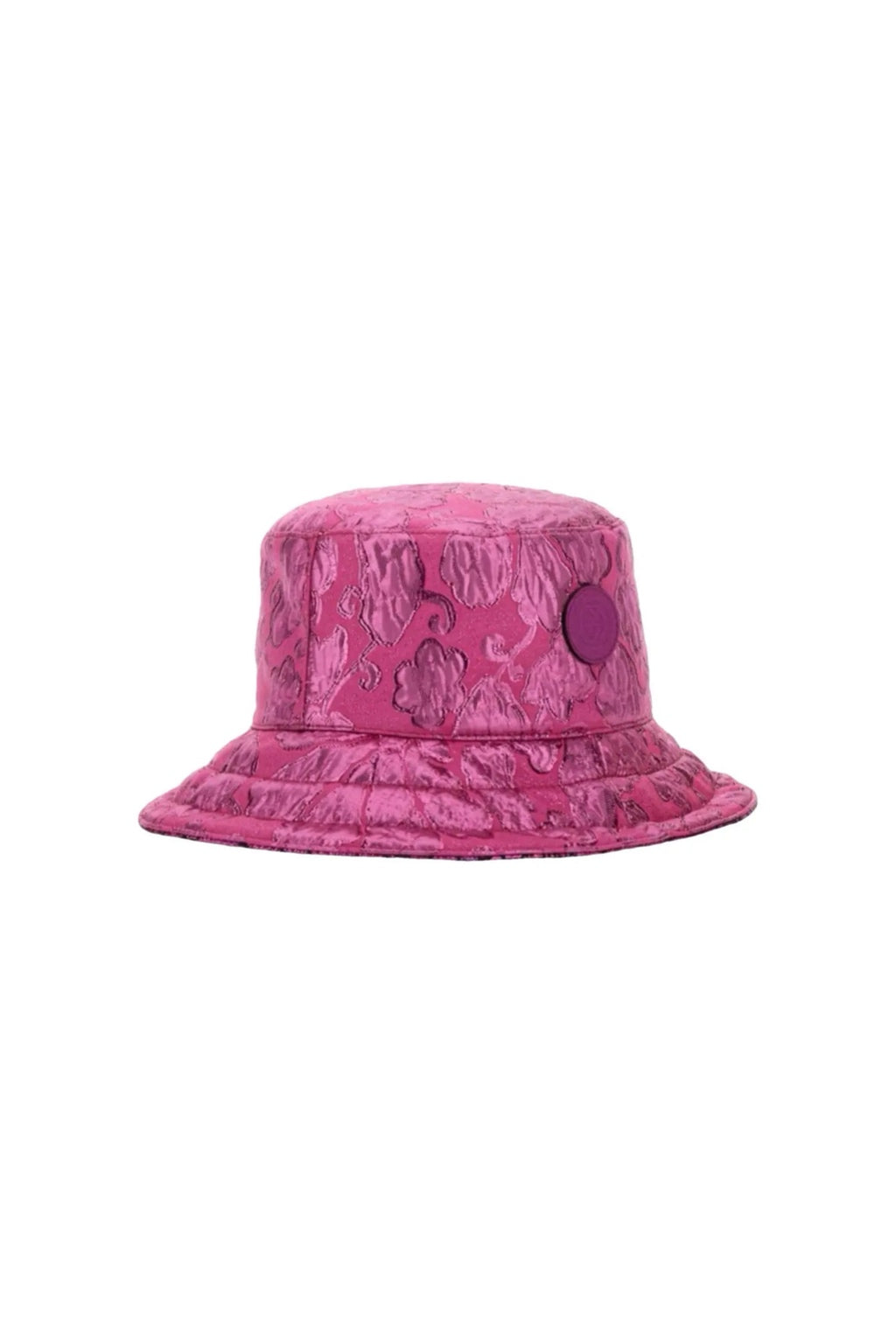 Reversible pink bucket hat