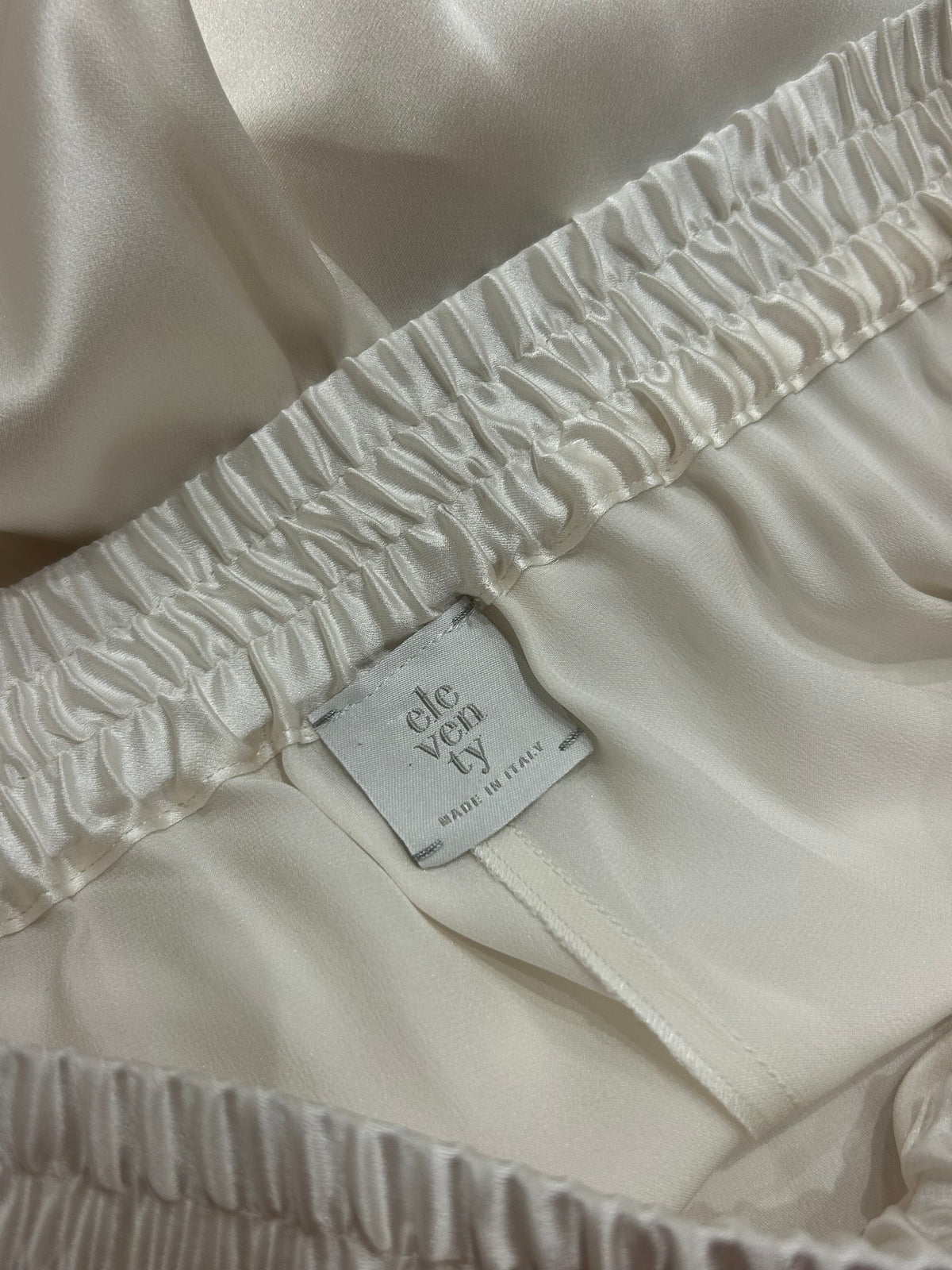 Écru Silk pants