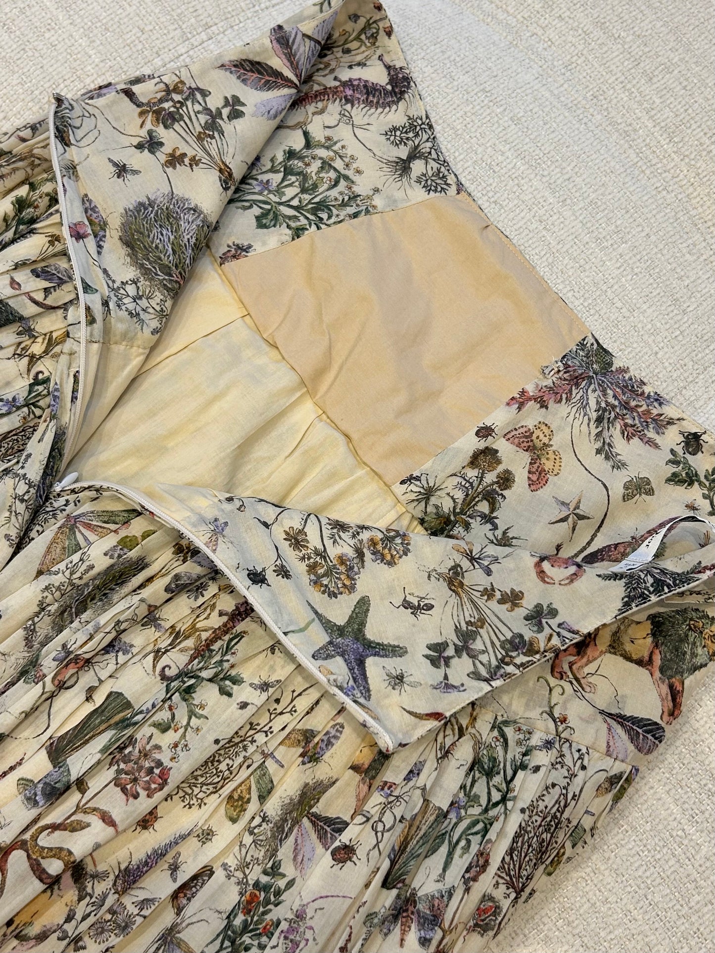 Printed coton skirt