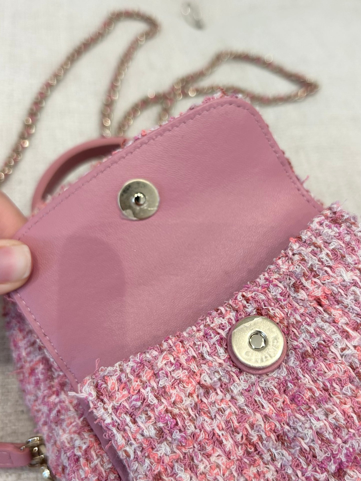 Mini tweed backpack