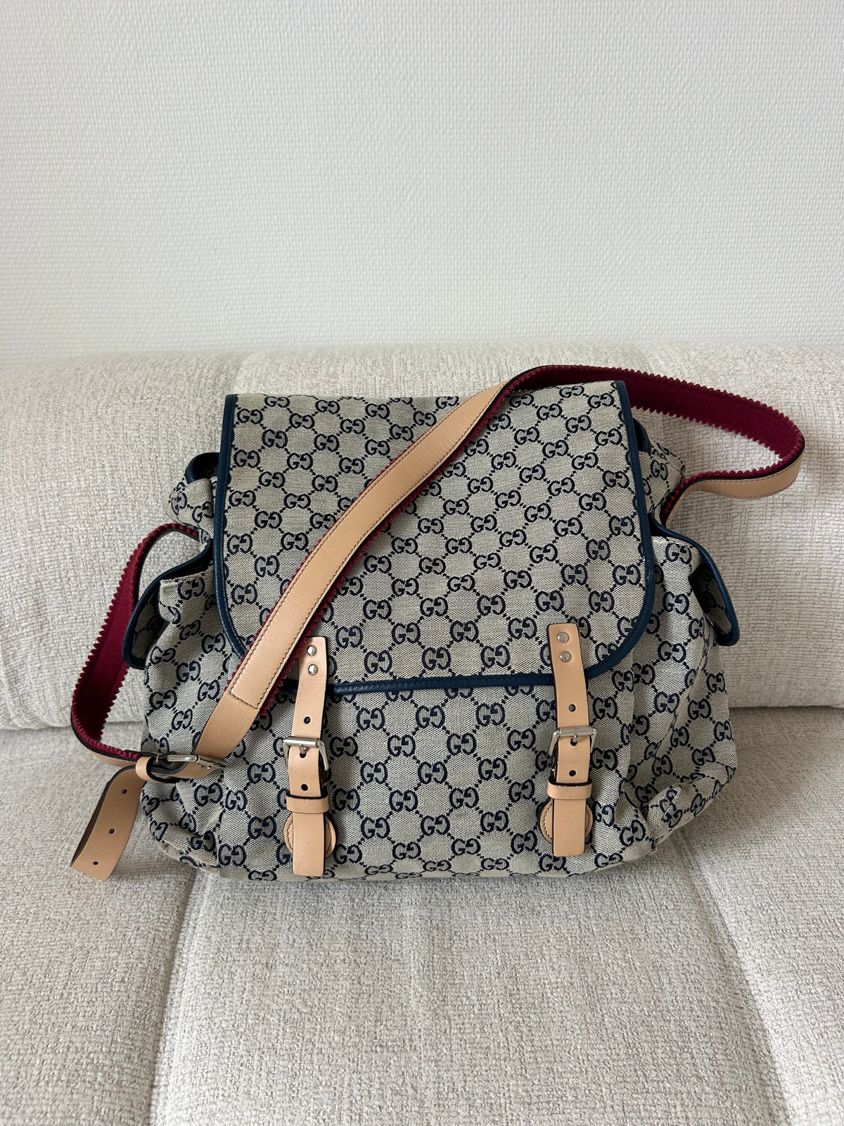 GG Canvas Diaper Bag