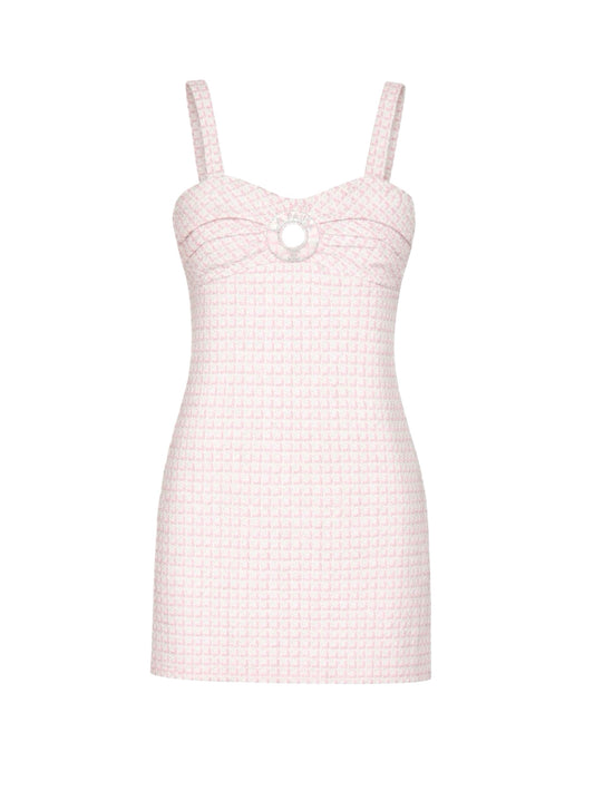 Pink tweed La Pausa dress