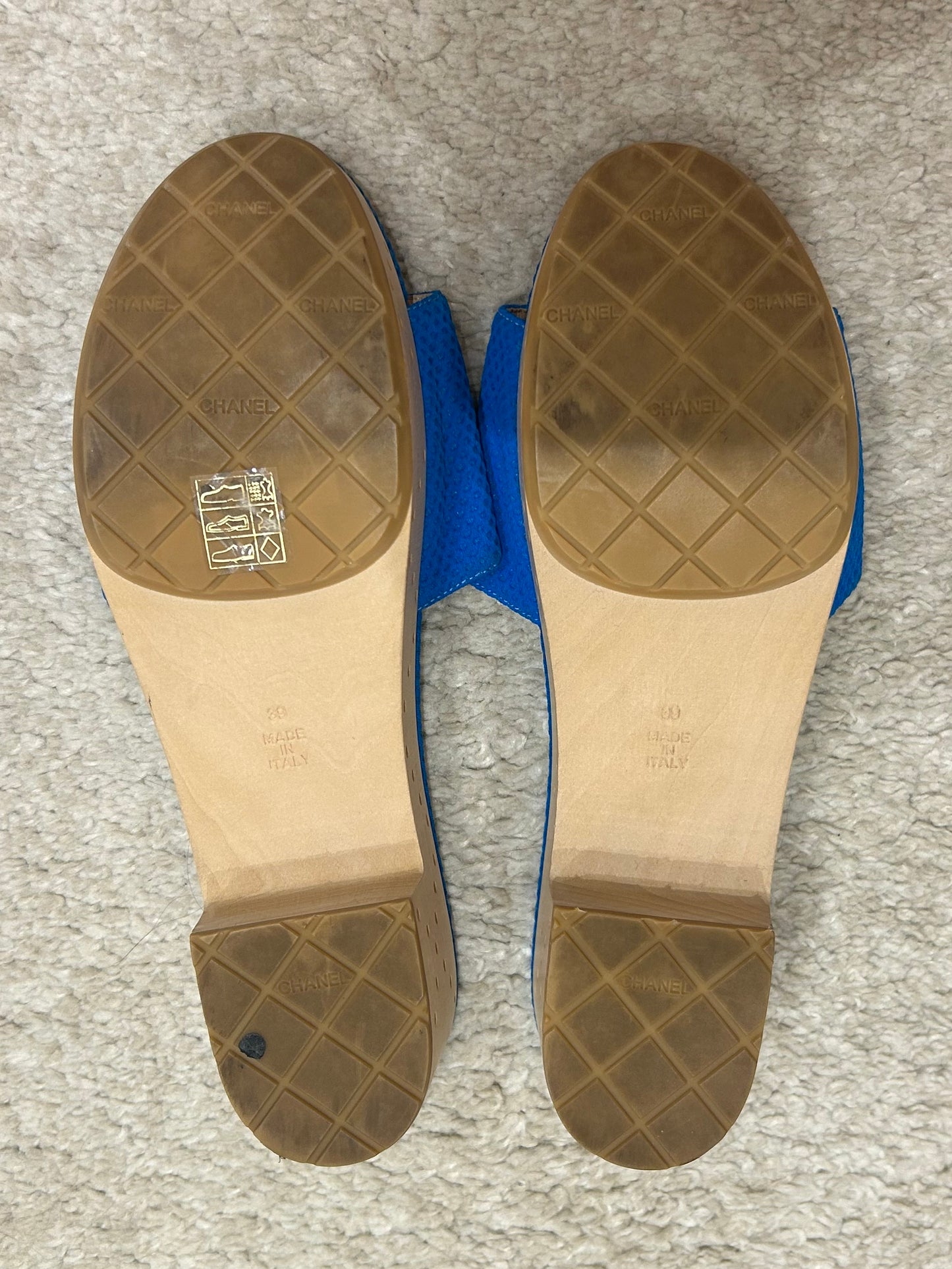 Blue clog logo