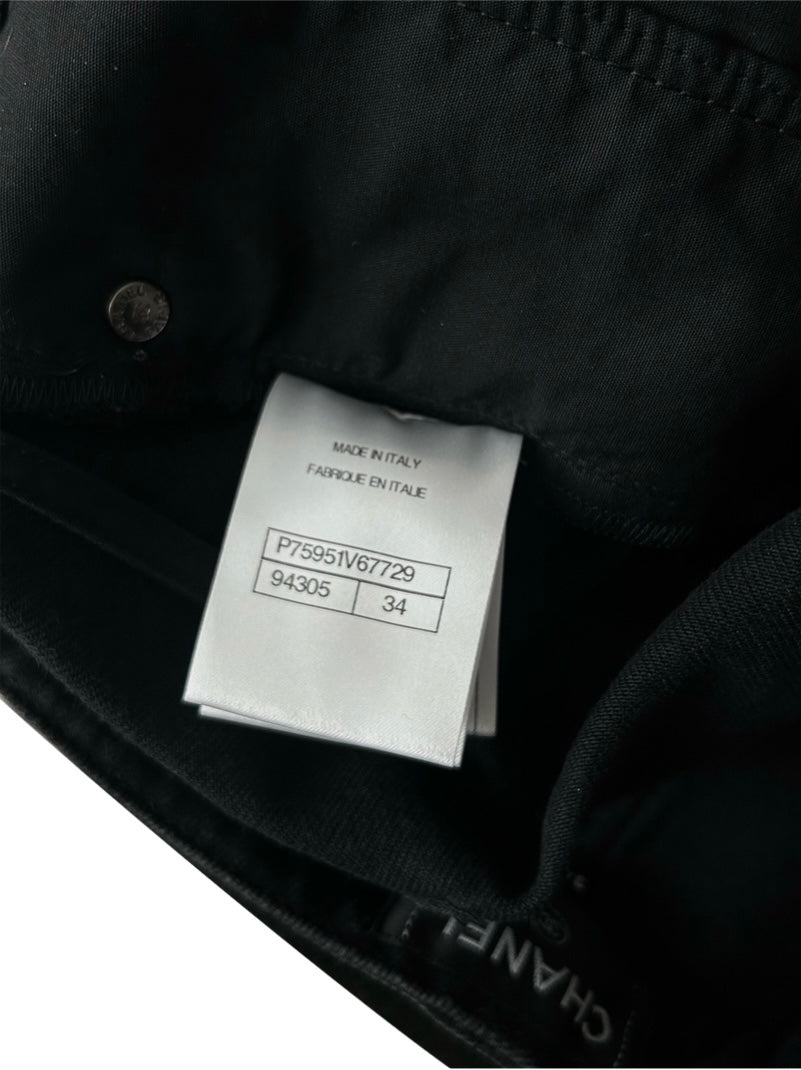 Camellia embossing denim