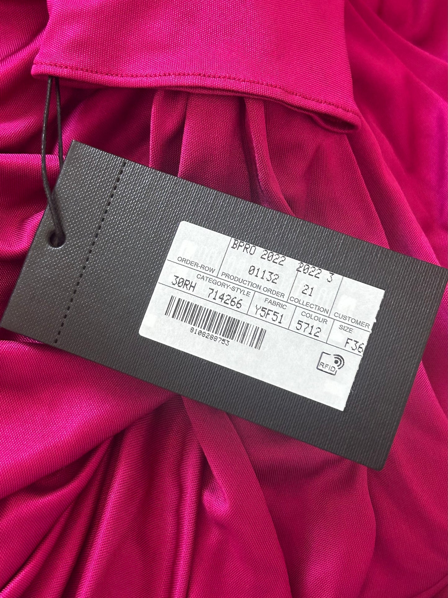 Mini fuchsia dress
