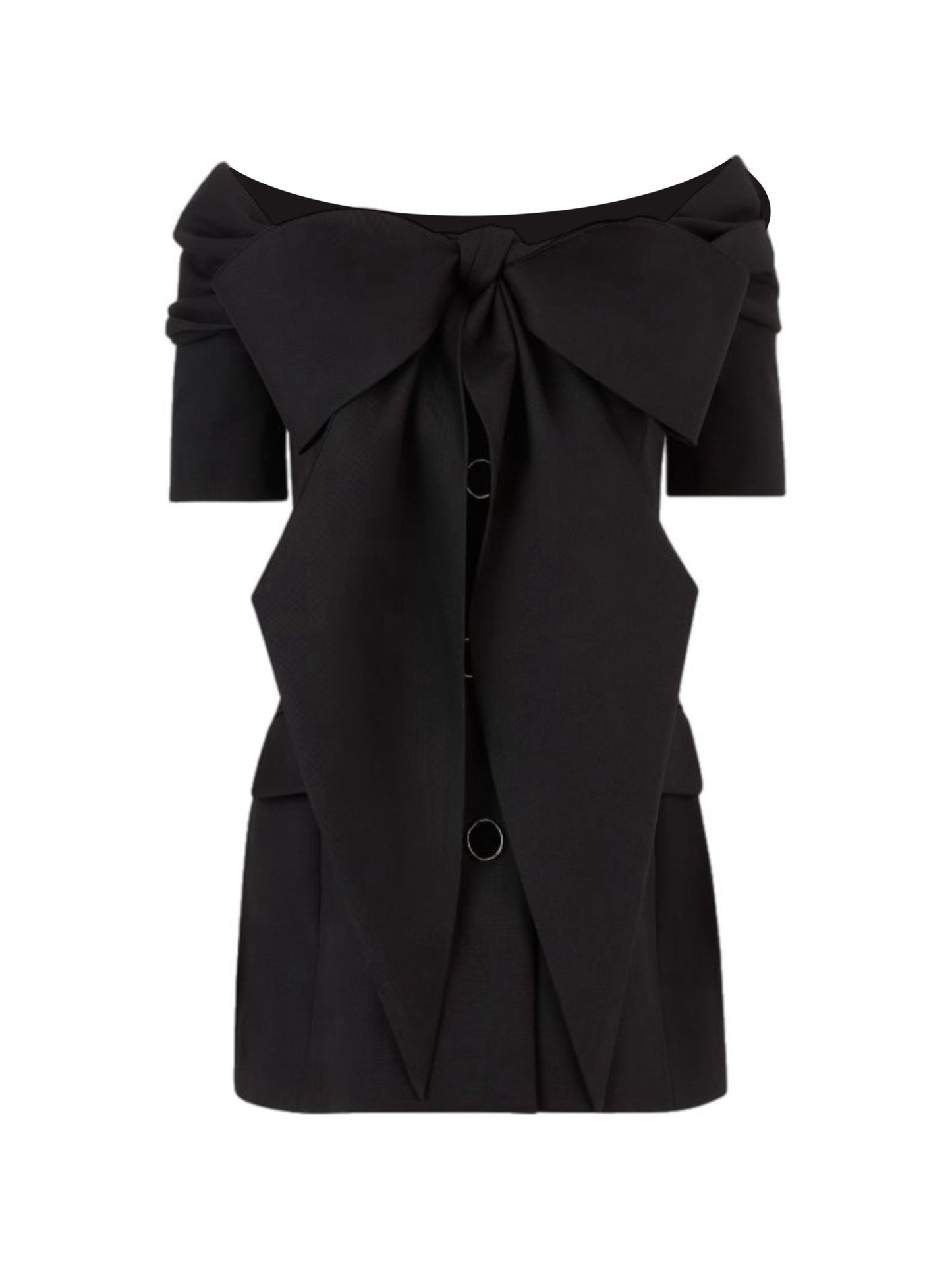 Off shoulder black jacket