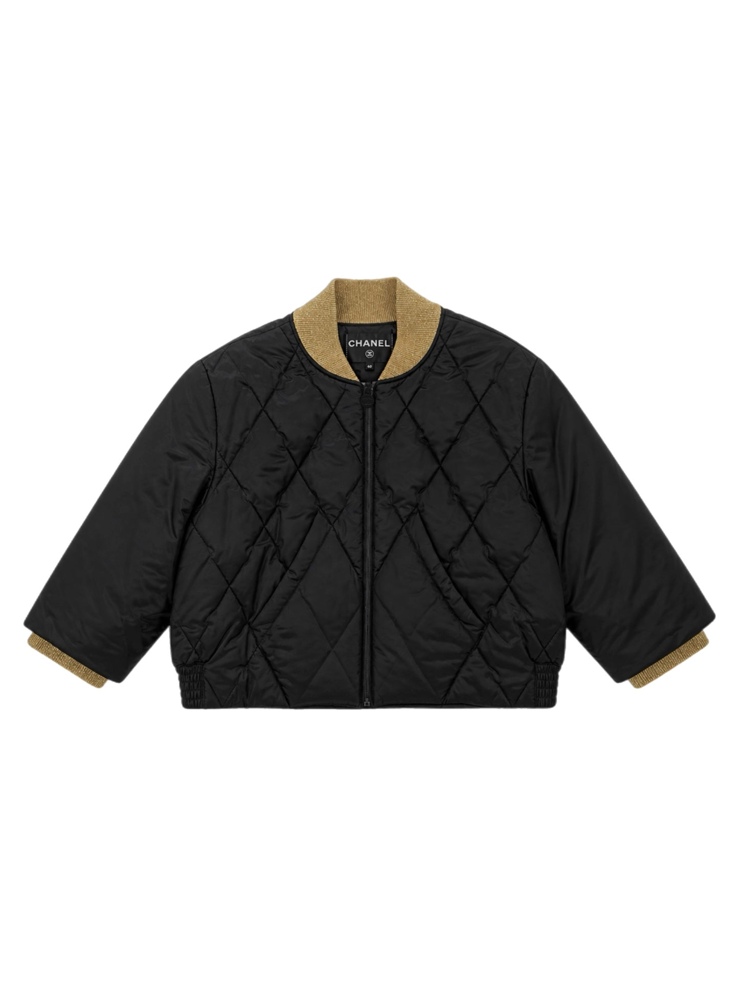 Quilted cropped puffer jacket