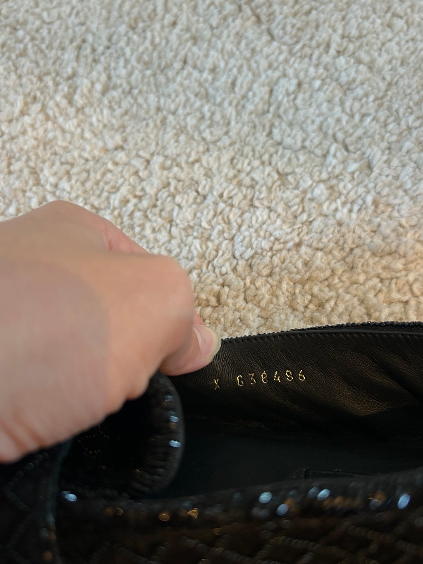 Quilted beaded loafers