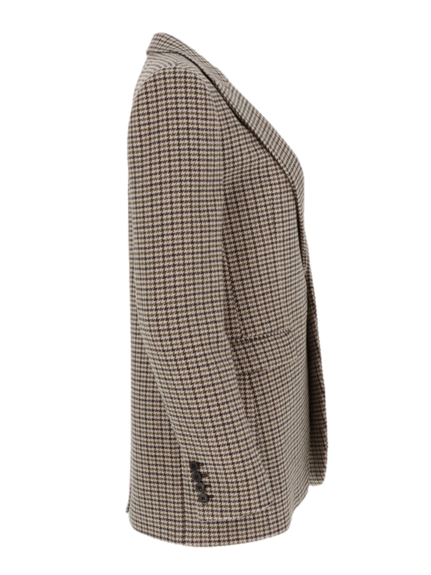 Houndstooth wool blazer
