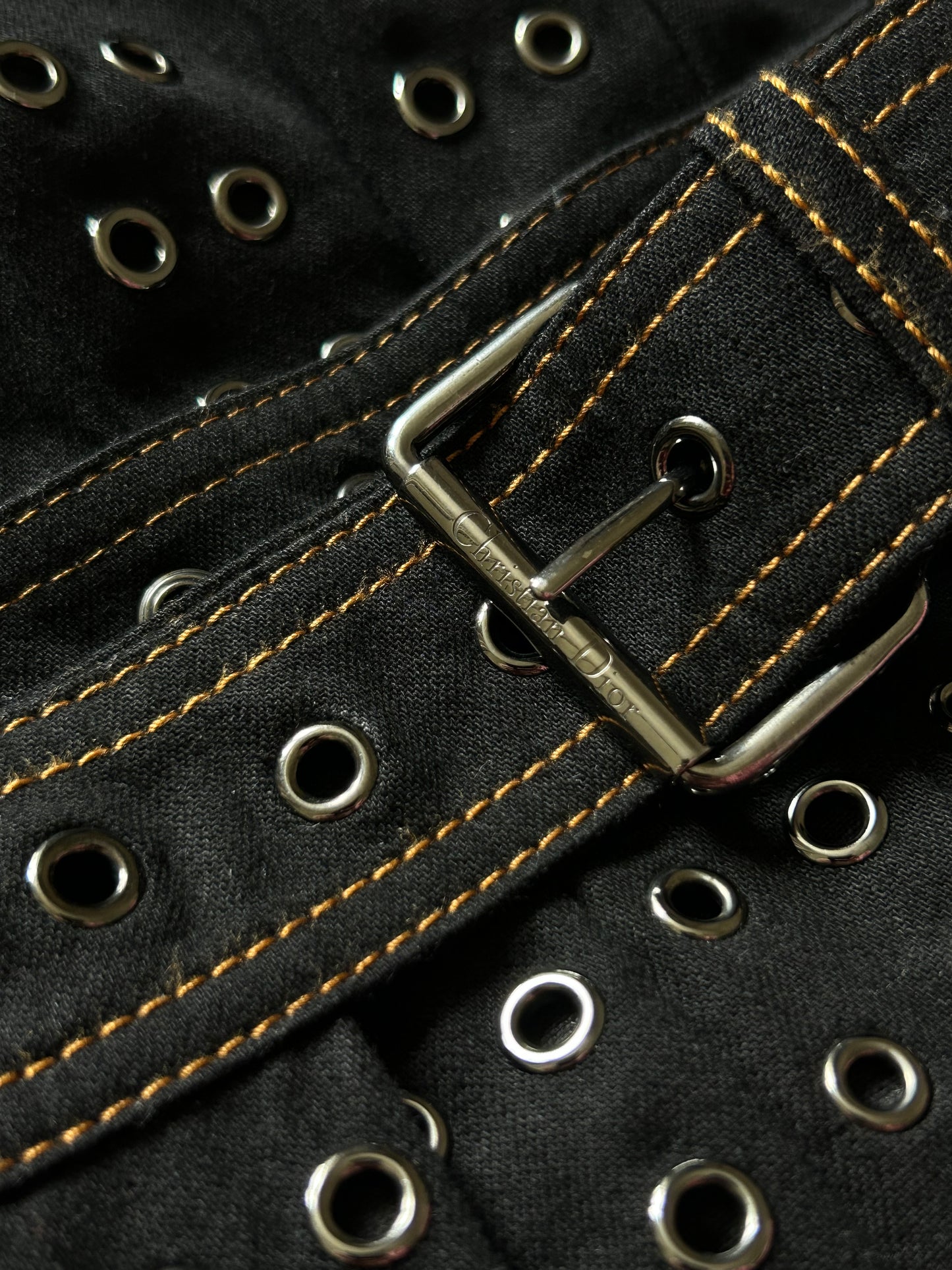 Pleated studded skirt