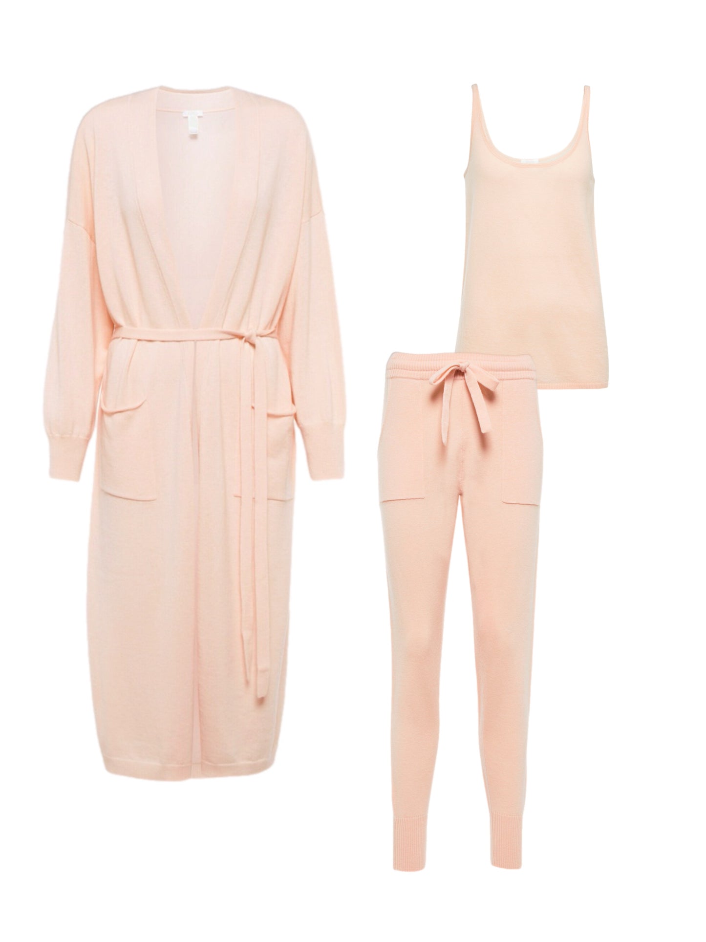 Baby pink cashmere set