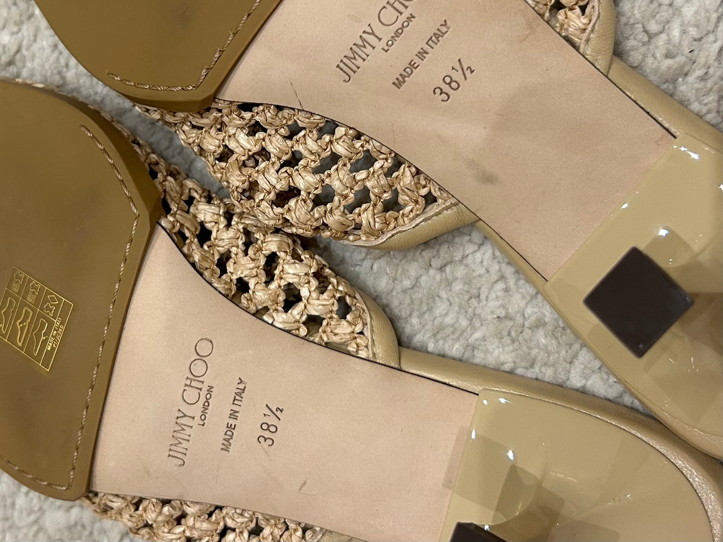 Raffia mules