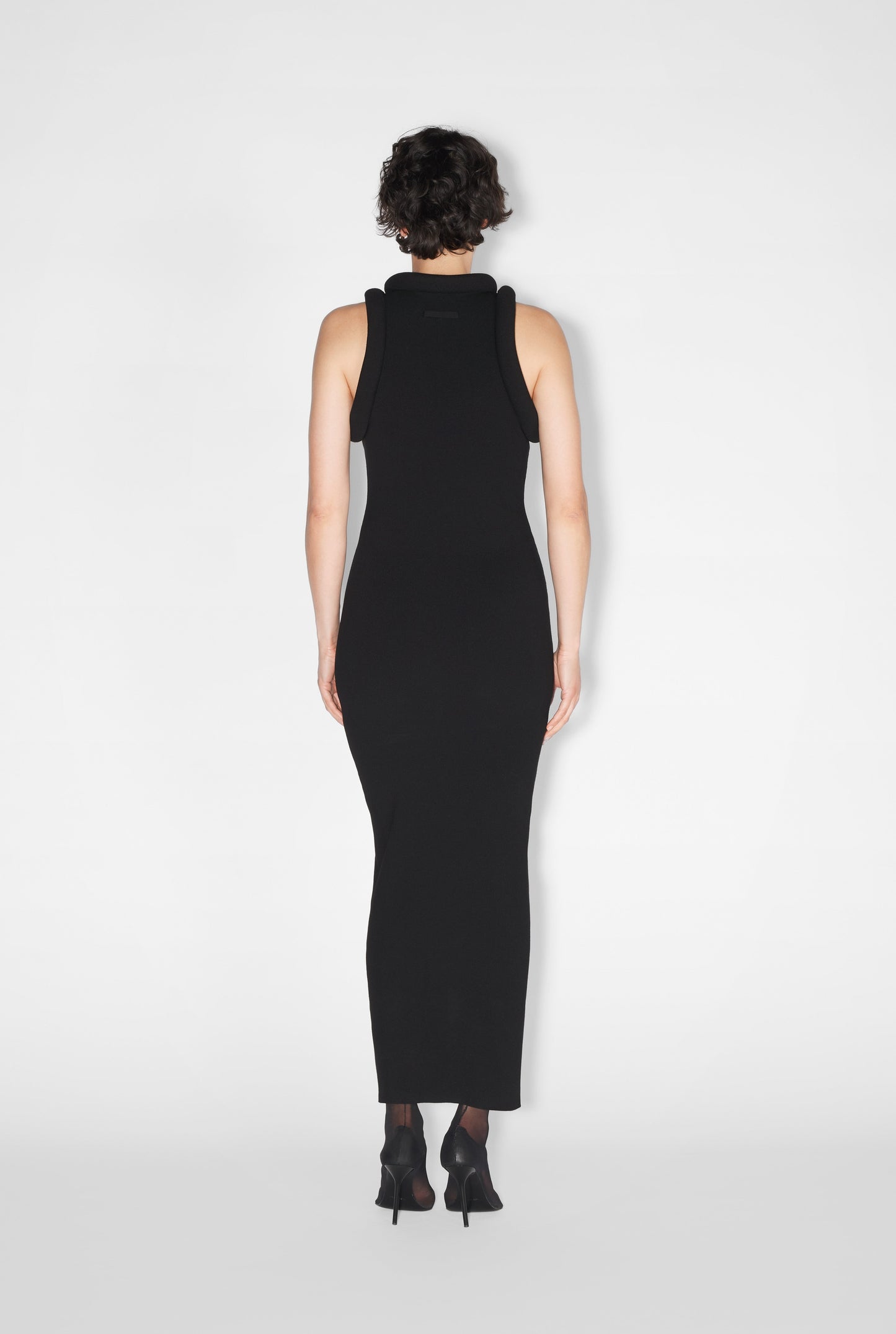 Knit brooch dress