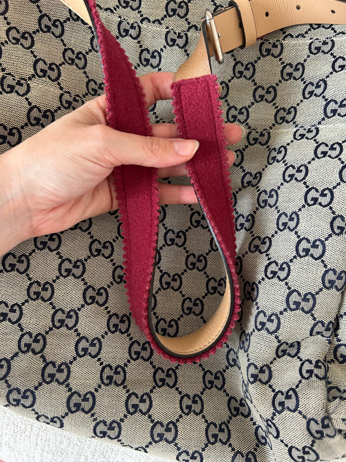 GG Canvas Diaper Bag