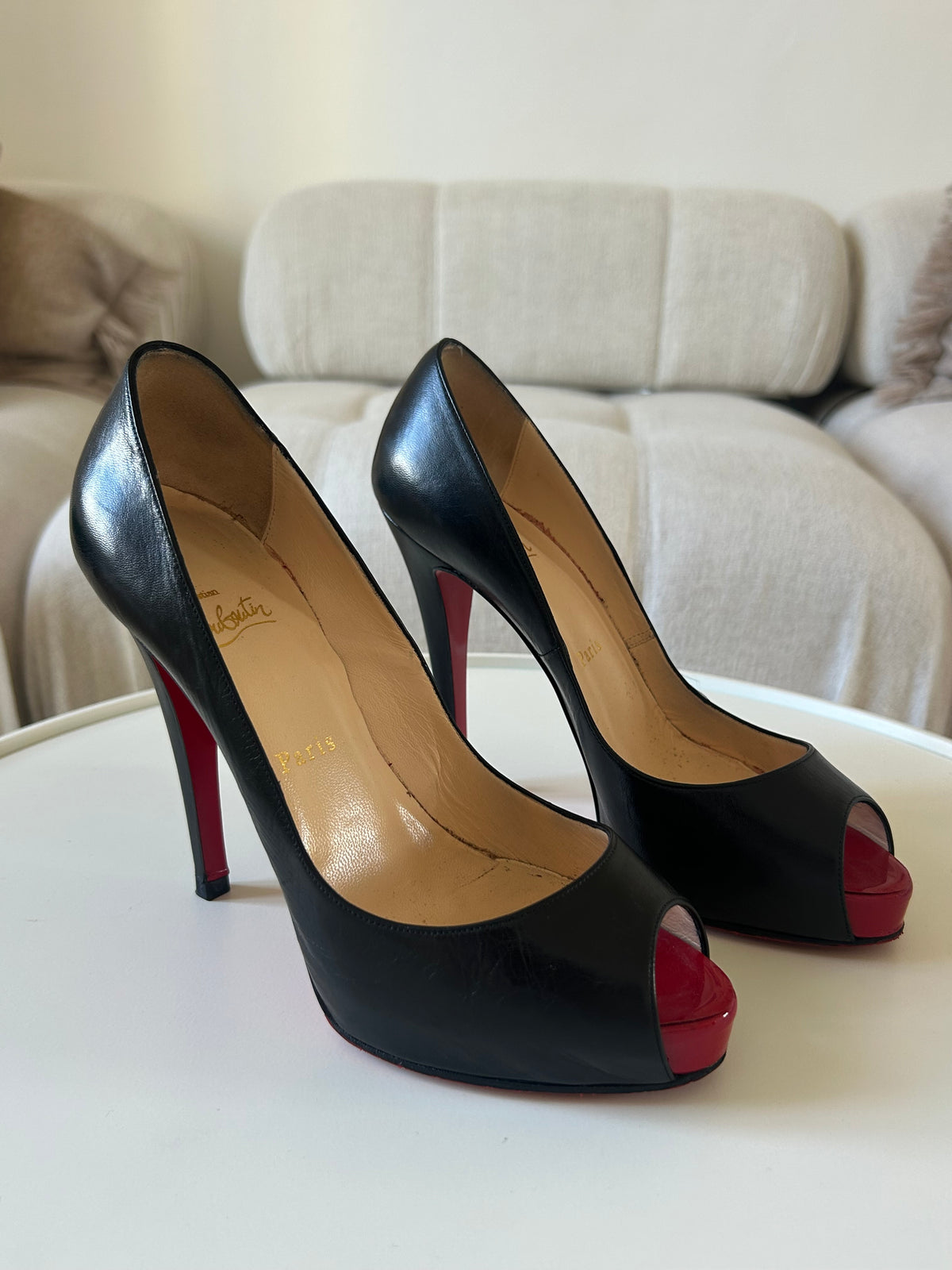 Very Privé peep toe pumps