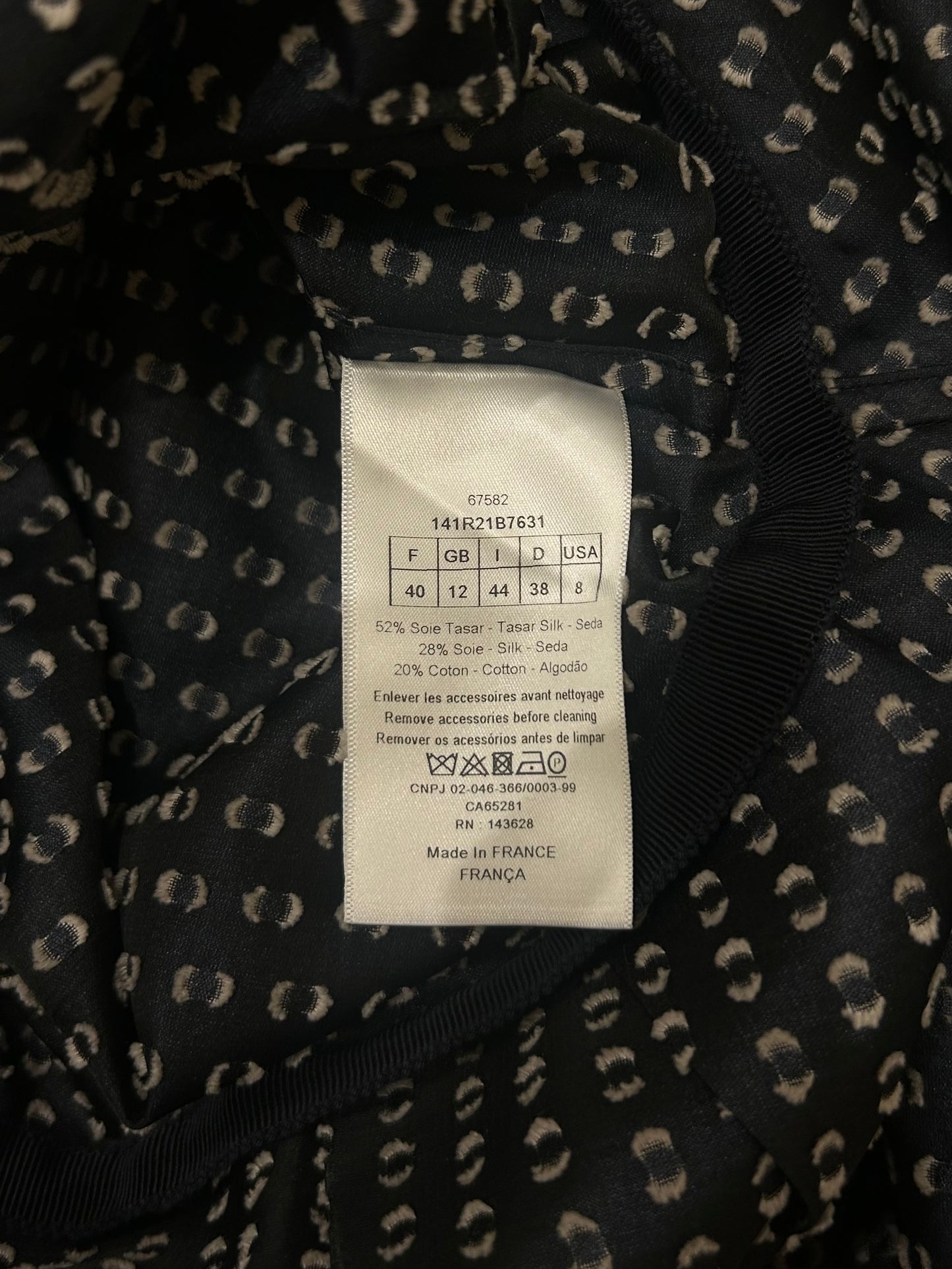 Polka navy dress