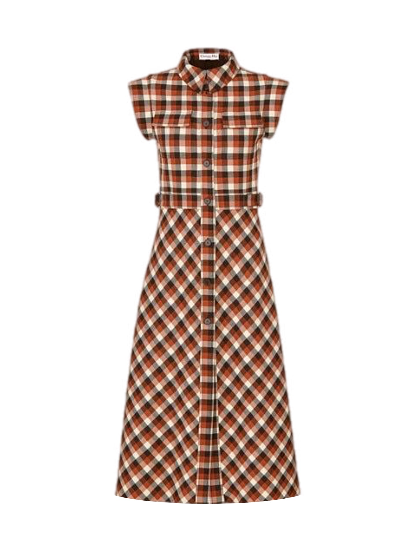 Mid-length wool dress