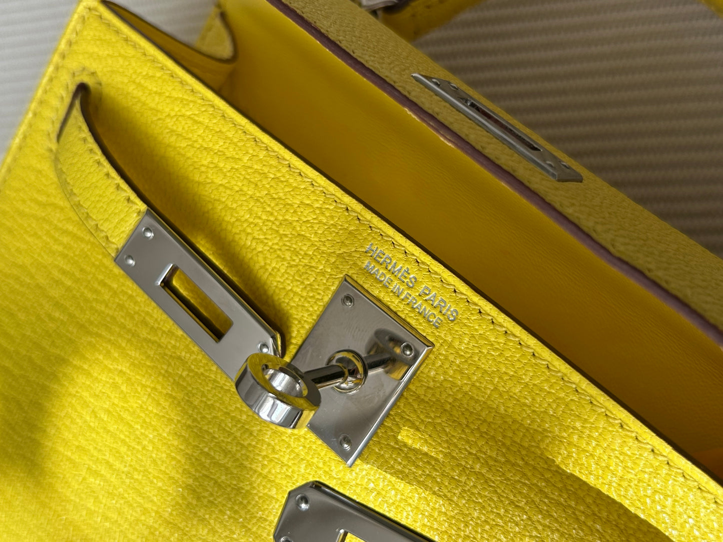 Mini Kelly Jaune Citron