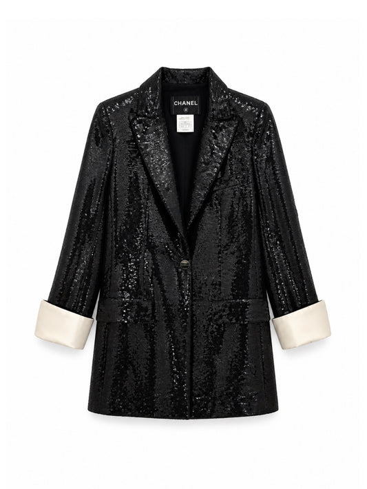 Black sequin blazer