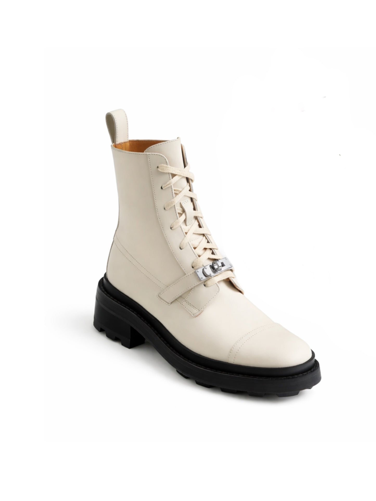 Funk boots ecru glazed