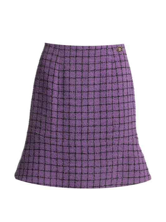 Purple tweed skirt