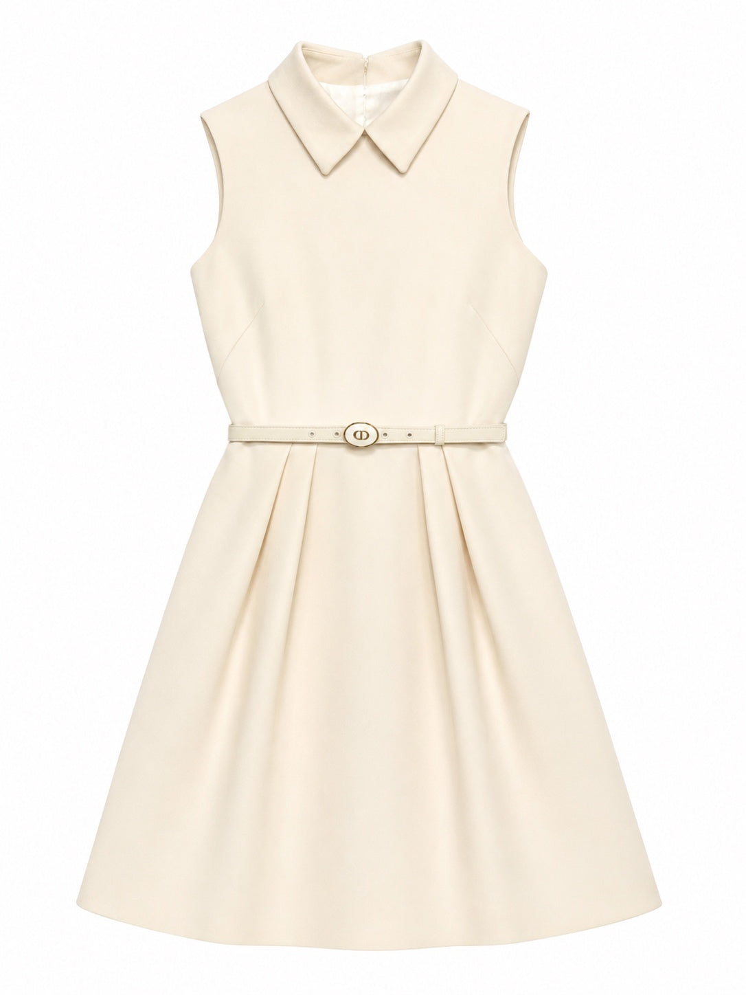 Belted dress heart shaped open back