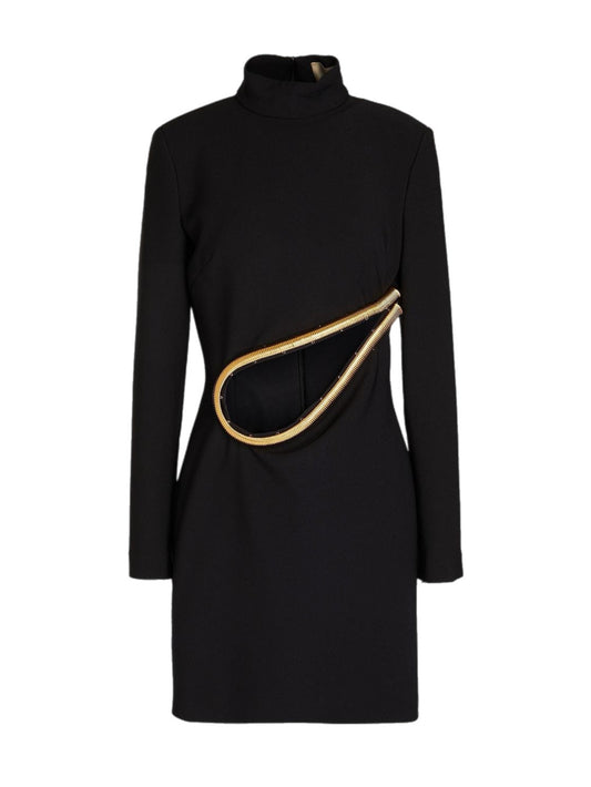 Embellished cutout dress