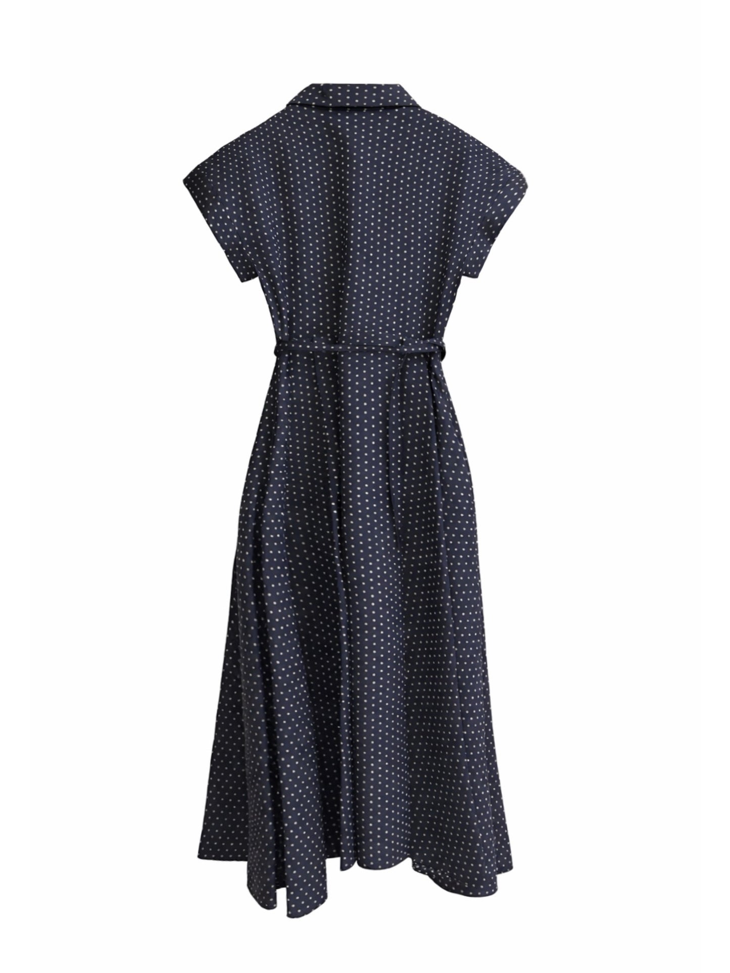 Polka navy dress