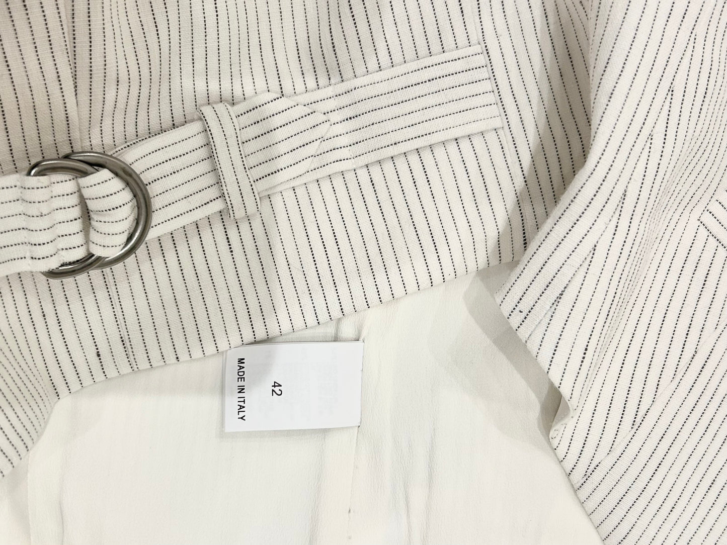 Three-piece pinstripes suit