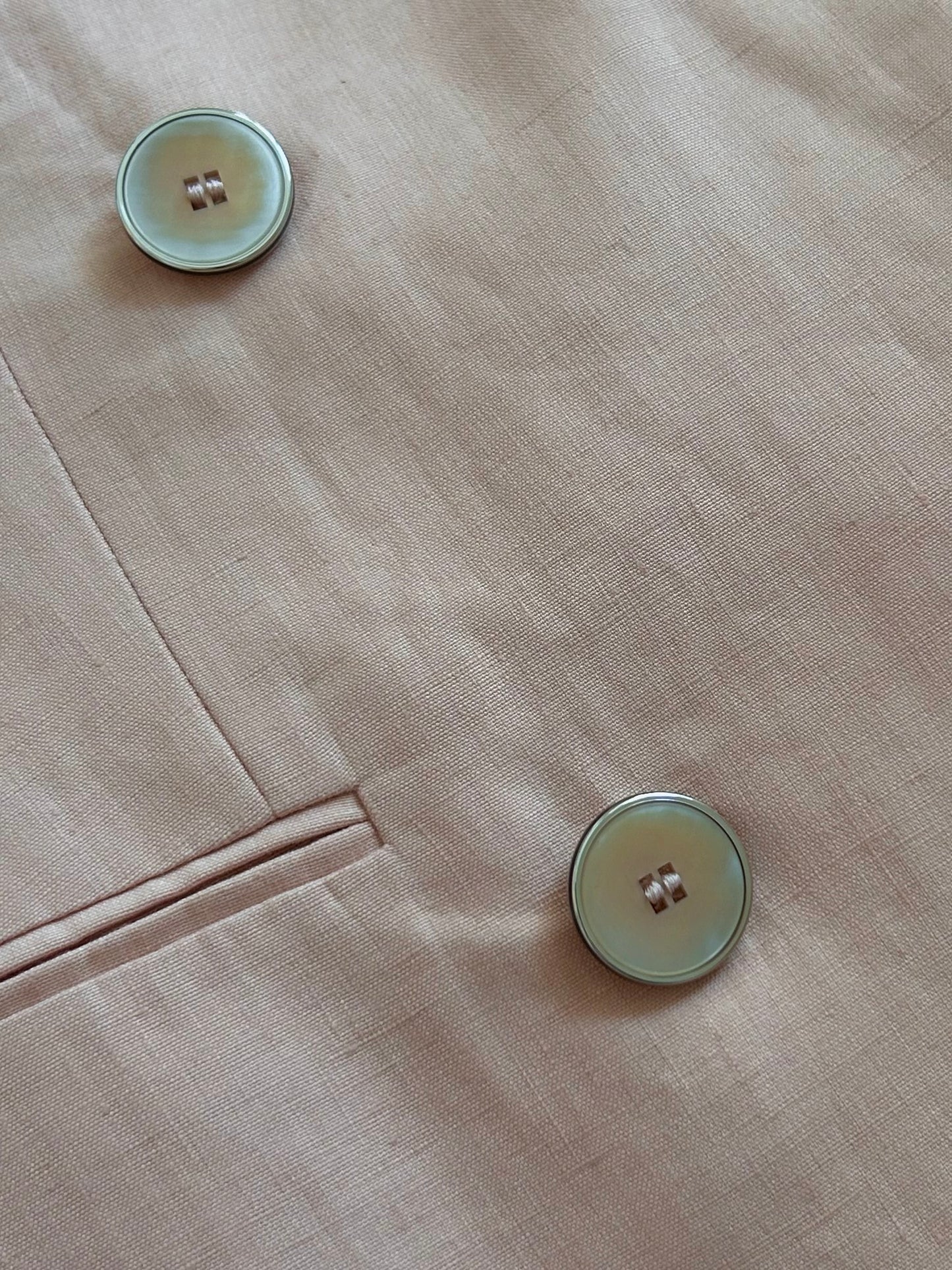 Light pink linen suit