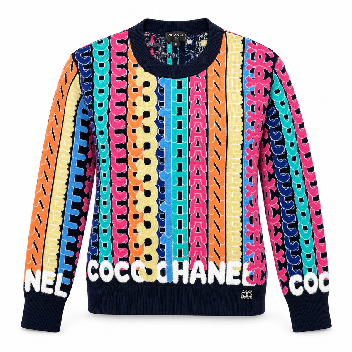 Multicolour coco pull-over