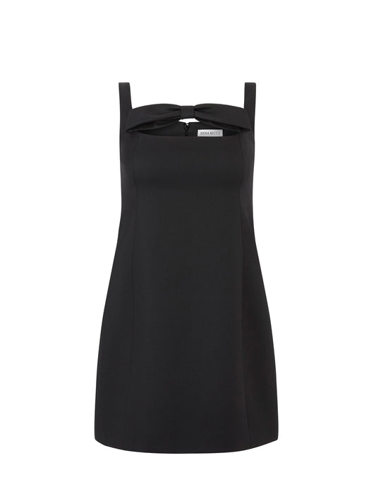Bow neckline dress