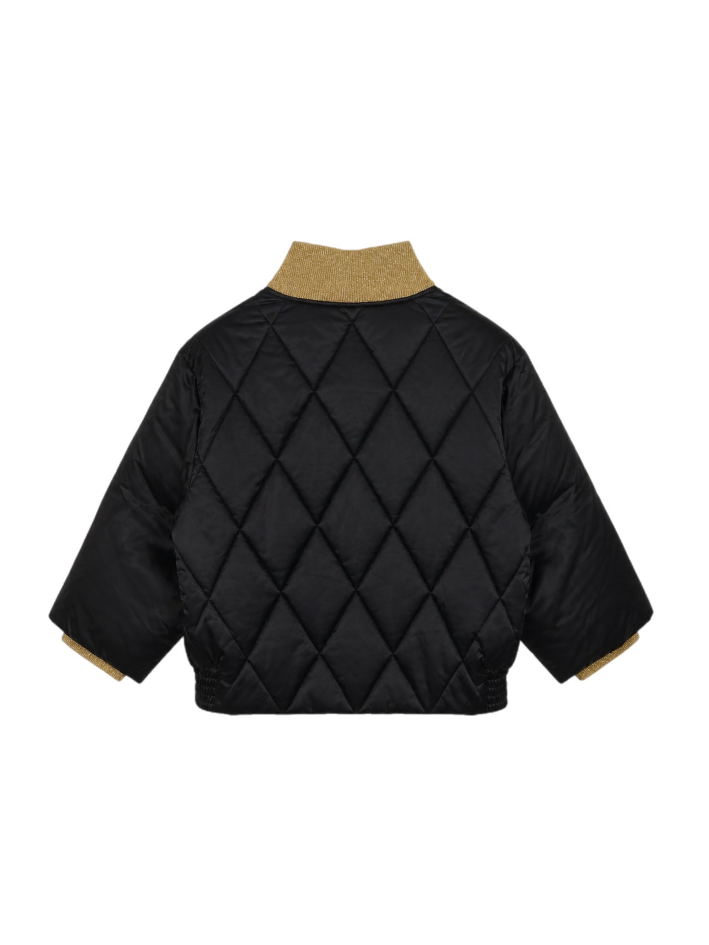 Quilted cropped puffer jacket