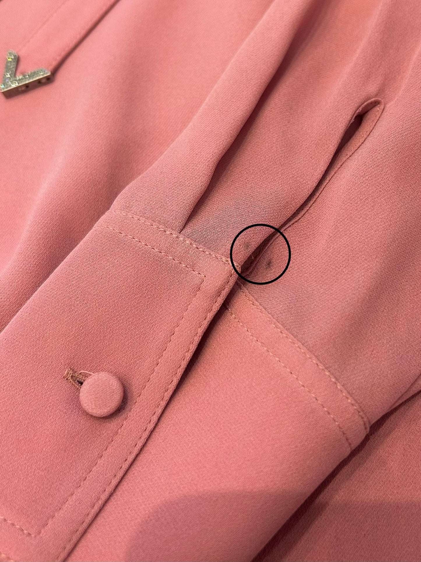 Crystal-embellished Vlogo blouse