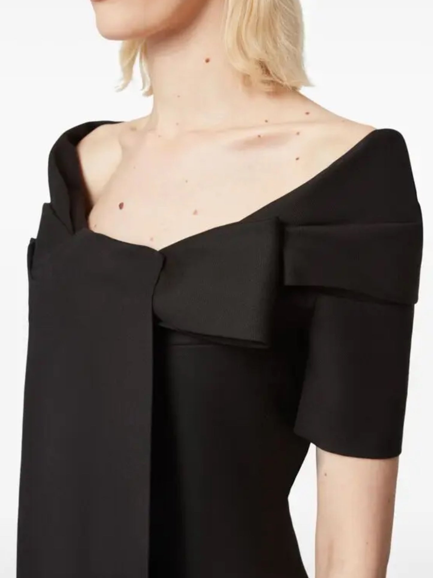 Off shoulder black jacket