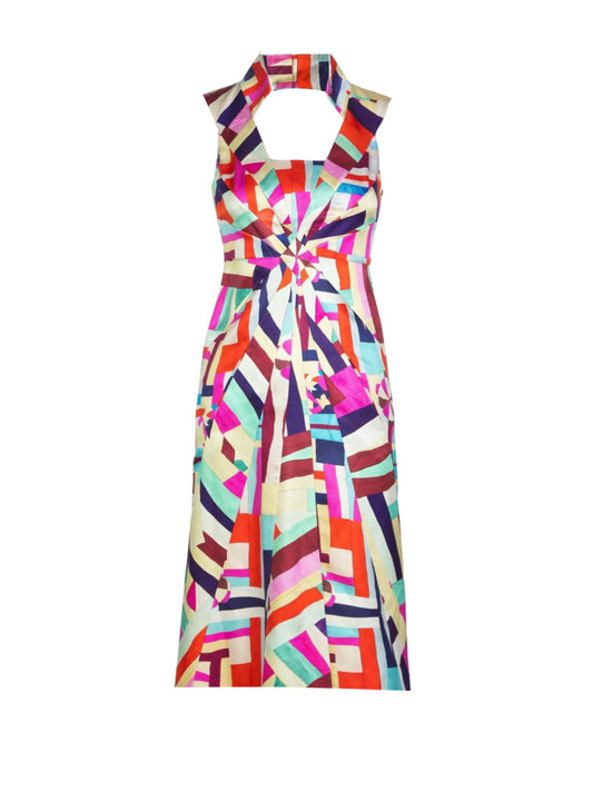 Silk multicolor dress