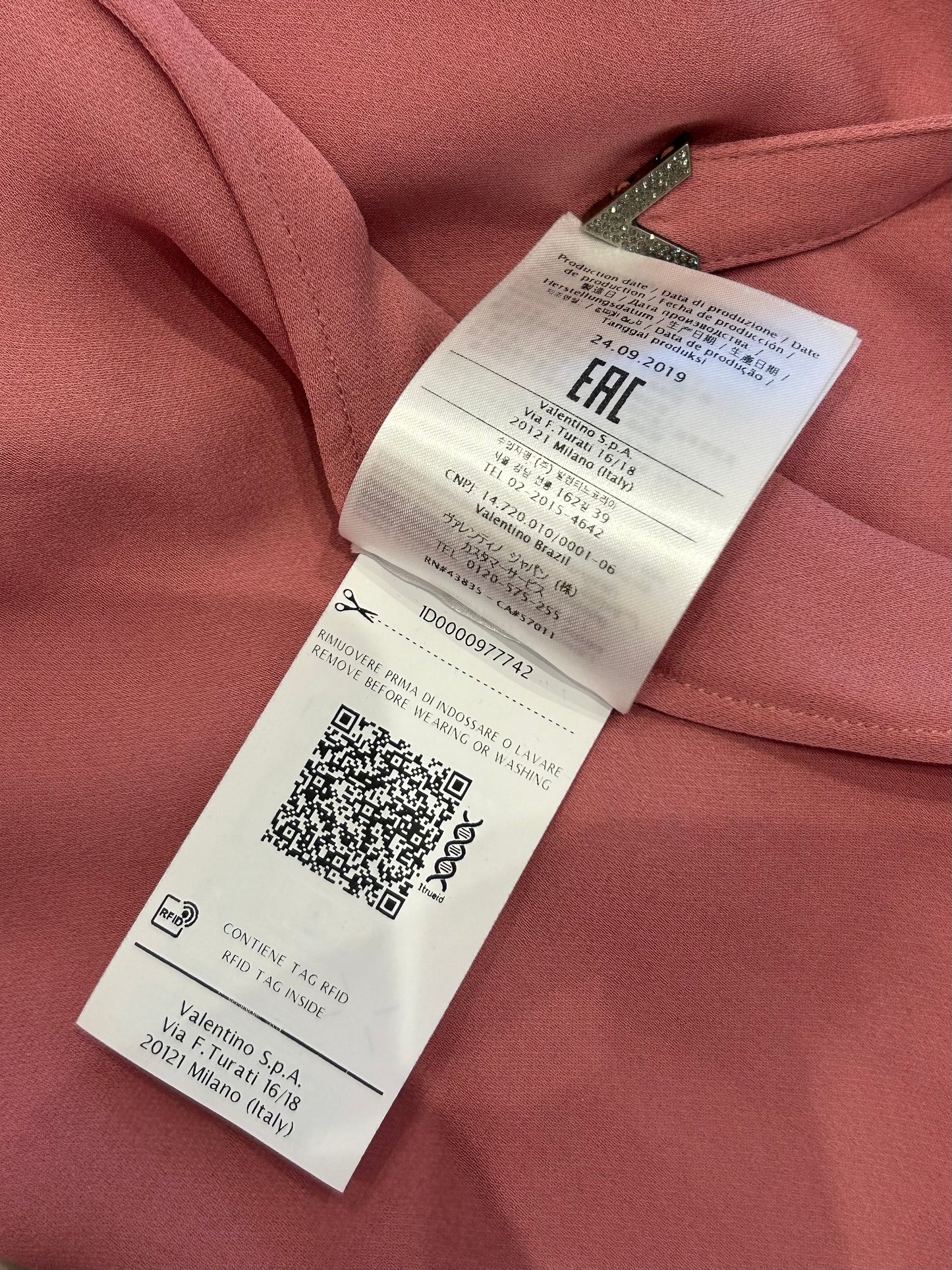 Crystal-embellished Vlogo blouse